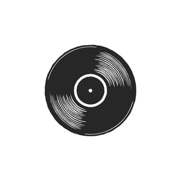 Vinyl Record Drawing Vector Images over 1200