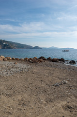 Ses Boques beach on the island of Ibiza