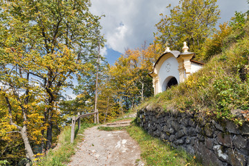 Obraz premium Calvary in Banska Stiavnica, Slovakia.