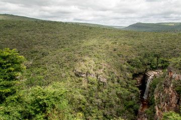 Fototapeta na wymiar The Beautiful Landscape of Chapada dos Dimantina in the Interior of the State Bahia, Brazil