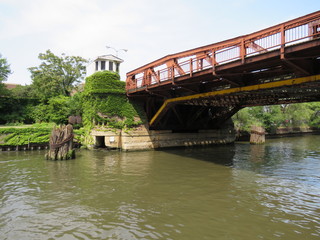 Old bridge over the Chicago River