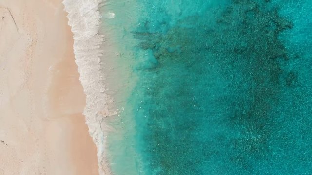 Topshot of perfect beach on Seychelles