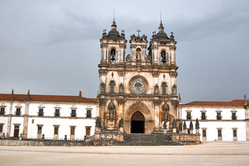 Fototapeta na wymiar Medieval Roman Catholic Monastery. Portugal, Alcobaca