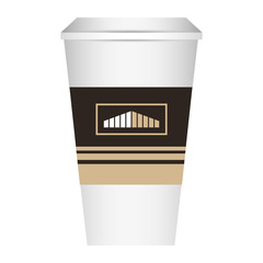 coffee paper cup template  corporate identity design vector illustration