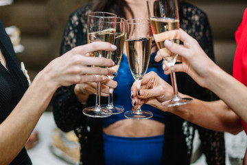 party, holidays, celebration, nightlife and people concept - smi