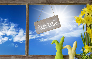 Window, Blue Sky, Auszeit Means Downtime