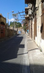 Around the city market of Jaffa, Israel