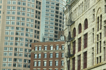 Fototapeta na wymiar windows in Boston