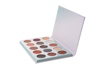 Open trendy eye shadow palette