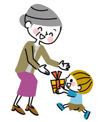 お婆ちゃんにプレゼント