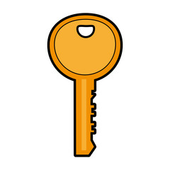 Door key isolated vector illustration graphic design
