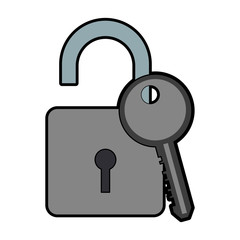 Padlock security device vector illustration graphic design