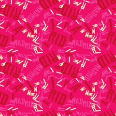 Madrid
 creative pattern. Digital design for print, fabric, fashion or presentation.