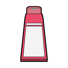 Skin cream bottle vector illustration graphic design