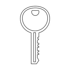Door key isolated vector illustration graphic design