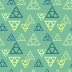 Pyramid technology seamless pattern. Authentic design for digital and print media.