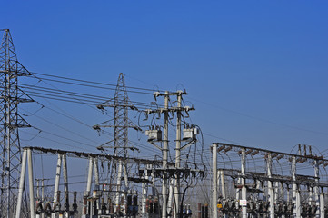 The substation electrical equipment