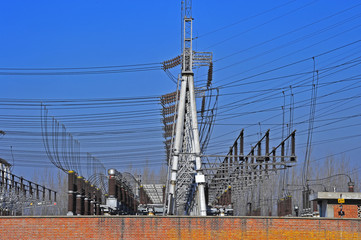 The substation electrical equipment
