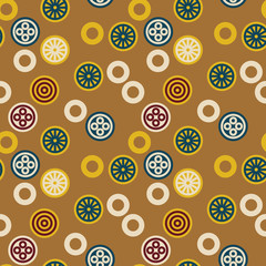 Chinese signs seamless pattern. Authentic design for digital and print media.