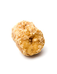 Small Coconut Donuts on a White Background