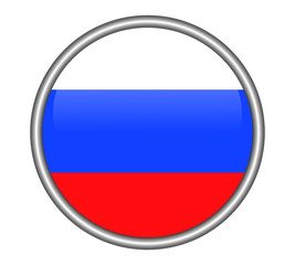 Fototapeta premium Button Flagge Russland