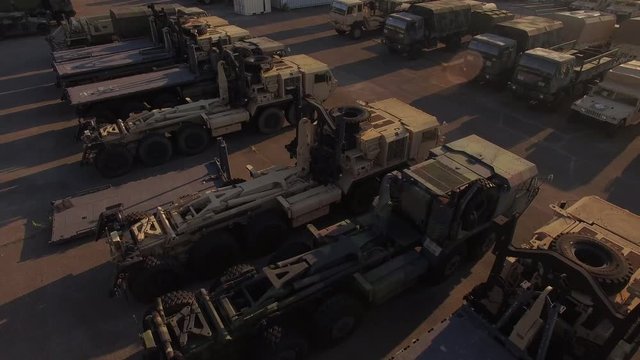 Flyover Military Depot Flatbed Trucks