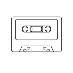 Retro cassette icon