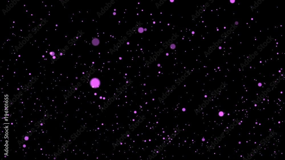Wall mural through space, starfield. seamless loop abstract particles background.