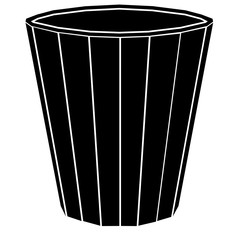 Empty flower pot icon