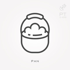 Line icon pan