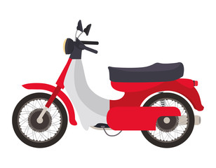 Fototapeta na wymiar retro urban motorcycle classic icon vector illustration design