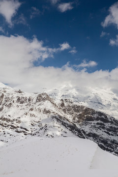 Snow Covered Mountains of Tehran, Iran