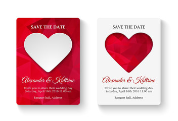 Save the date card template