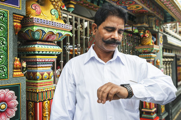 Indian man at the temple