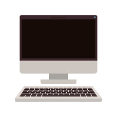 Fototapeta premium computer desktop isolated icon vector illustration design