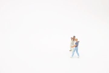 a figure of fighting using karate kungfu kick