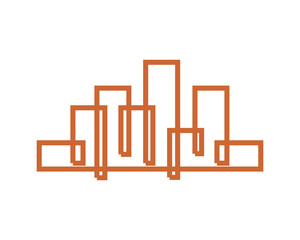 abstract building line skyscraper cityscape architecture construction image vector