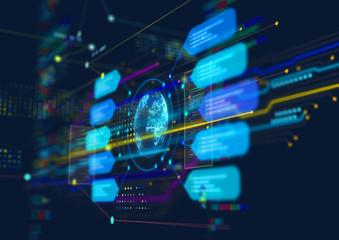 Abstract techno background.