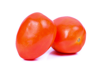 Tomatoes isolated on white background