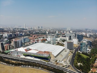 Obraz premium Santa Fe is one of Mexico City's major business districts, located in the west part of the city in the delegaciones