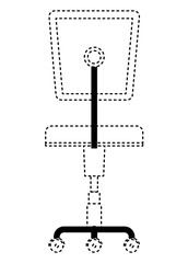 office chair isolated icon vector illustration design