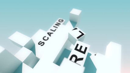 Customer Lifetime Value words animated with cubes