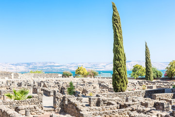 Capernaum, the city of Jesus in Galilee Israel, Galilee.