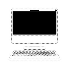 computer desktop isolated icon vector illustration design