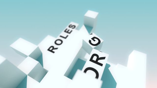 EFM words animated with cubes