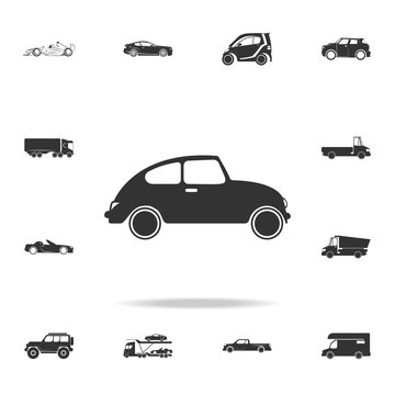 small retro car icon. Detailed set of transport icons. Premium quality graphic design. One of the collection icons for websites, web design, mobile app