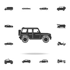 Luxury Off-road car icon. Detailed set of transport icons. Premium quality graphic design. One of the collection icons for websites, web design, mobile app