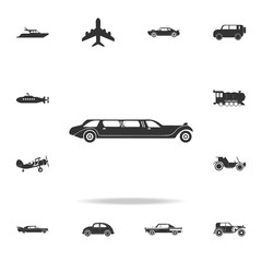 vintage limousine car icon. Detailed set of transport icons. Premium quality graphic design. One of the collection icons for websites, web design, mobile app