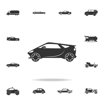 electro sport car icon. Detailed set of transport icons. Premium quality graphic design. One of the collection icons for websites, web design, mobile app