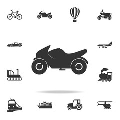 Sport Motorcycle icon. Detailed set of transport icons. Premium quality graphic design. One of the collection icons for websites, web design, mobile app on white background